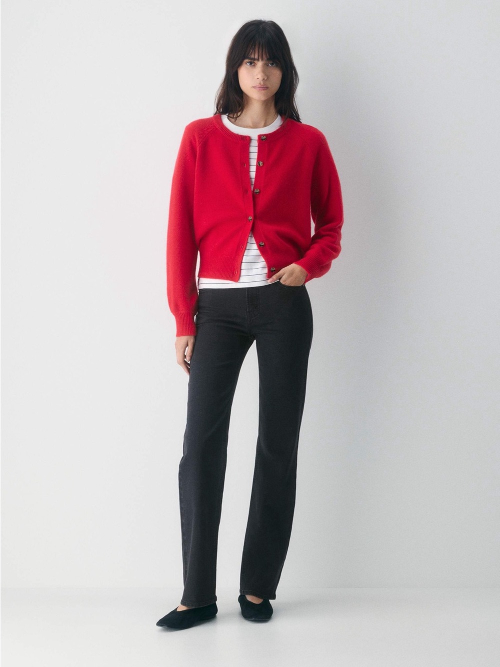 Aritzia Wilfred Essential Wool Cashmere London Cardigan